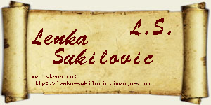Lenka Šukilović vizit kartica